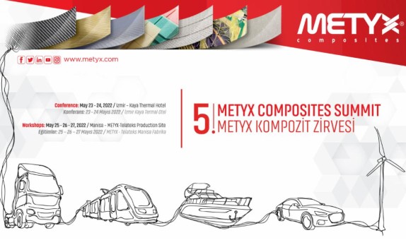 5. METYX Composites Summit Konferans'ı 23-24 Mayıs 2022 Tarihlerinde İzmir'de