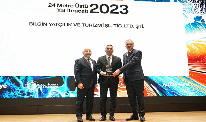 Bilgin Yachts, 24m+ Yat Yategorisinde En İyi İhracatçı Ödülünü Aldı