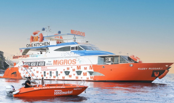 Migros Deniz Market Denize Açıldı Migros Deniz Market Denize Açıldı