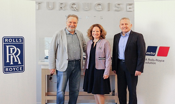 Rolls-Royce'tan Turquoise Yachts'a mtu Hibrit Tahrik Paketi